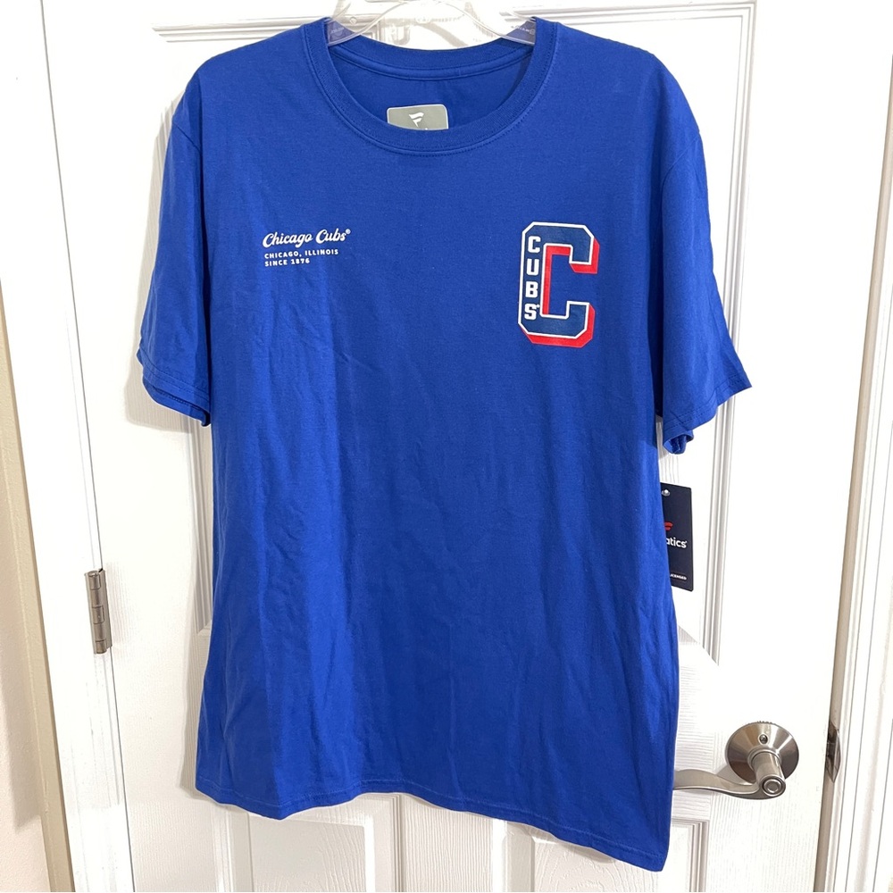 Chicago Cubs Fanatics Blue Short Sleeve Tee with “C” Logo